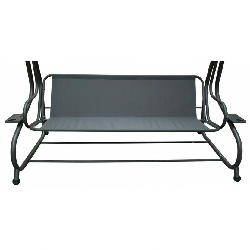 Zahradní houpačka 214 cm x 168 cm x 114 cm 8011 Šedá
